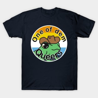 Pride Frog with a cowboy hat- Aroace T-Shirt